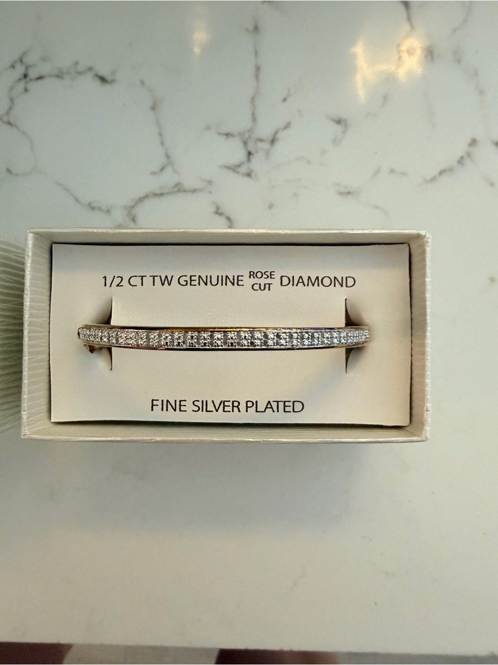 Victoria Townsend 1/2 CT Genuine Rose Cut Diamond Bracelet